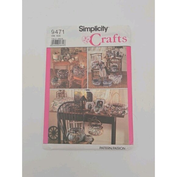 Simplicity Crafts Sewing Pattern 9471 Picture Frames Basket Covers SHIPS FREE - Picture 1 of 7